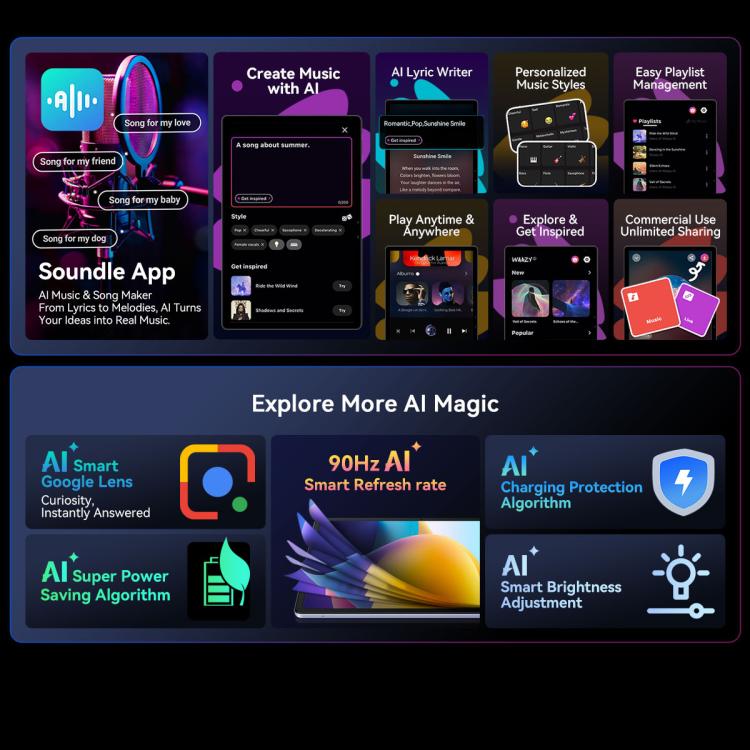 Blackview MEGA 8 Tablet PC, 12GB+256GB, 13 inch Android 15 Unisoc Tiger T620 Octa Core, Network: 4G, Global Version with Google Play, 12GB+256GB