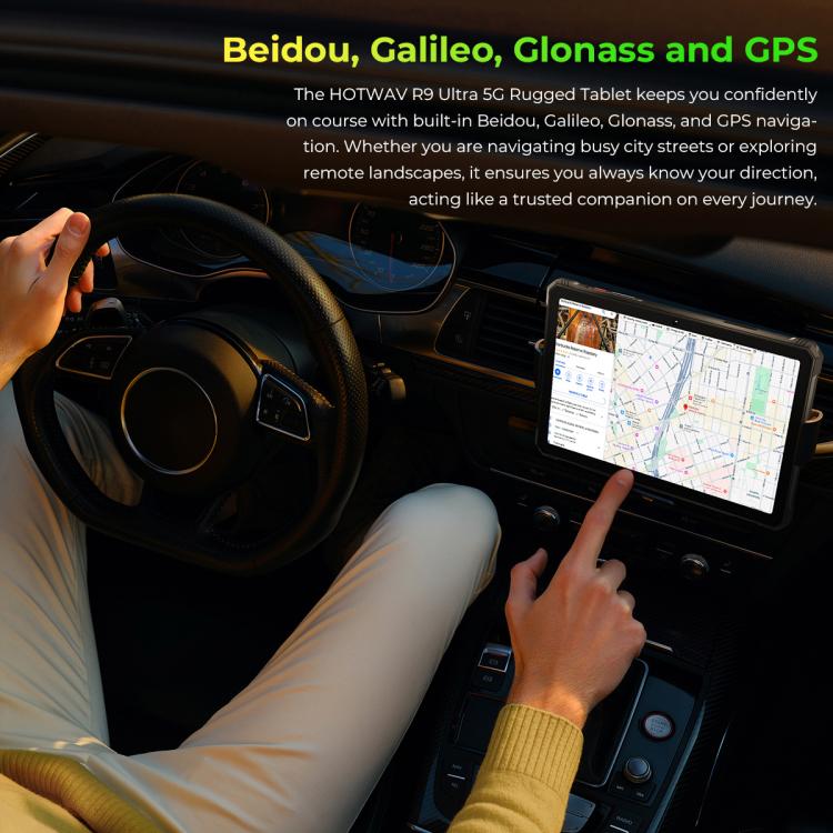 HOTWAV Tab R9 Ultra IP68/IP69K Rugged Tablet, 8GB+512GB, 11 inch Android 15 Unisoc T8200 Octa Core 5G Network, Global Version with Google Play, EU Plug