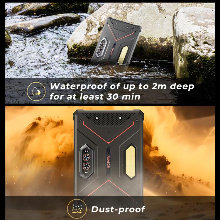 HOTWAV Tab R9 Ultra IP68/IP69K Rugged Tablet, 8GB+512GB, 11 inch Android 15 Unisoc T8200 Octa Core 5G Network, Global Version with Google Play, EU Plug